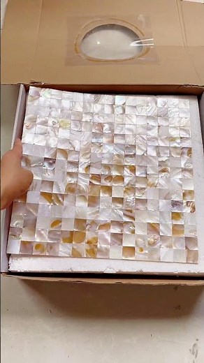Beige Shell Mosaic Tiles | Luxury Tight-Joint Design