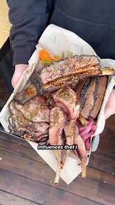 37K views · 387 reactions | Had to check out the massive Mexican-inspired BBQ Platters at Encultura BBQ ! Dino Ribs, Brisket, Tri-Tip, Birria, fried tripas and Pork Belly Guac?? It's all of barbecue's greatest hits with a Mexican twist! Catch them at the Anaheim Packing District ! #bbq #mexicanfood #beef #guacamole | Foodbeast | Facebook