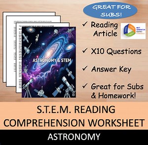 Gravitational Waves & STEM - No Prep - Worksheet - 100% Editable