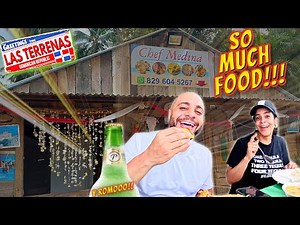 Eating Cheap & Delicious Food On A Beach | Las Terrenas Samana, Dominican Republic Tour