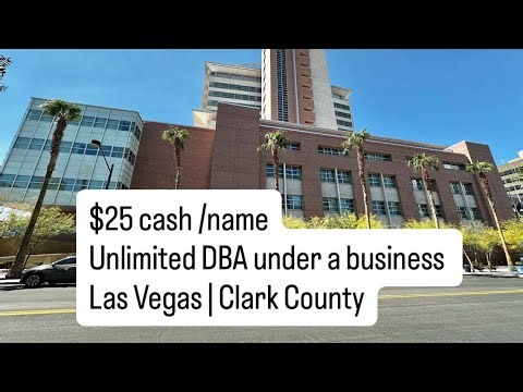 How to register a DBA in Las Vegas for an existing Nevada LLC