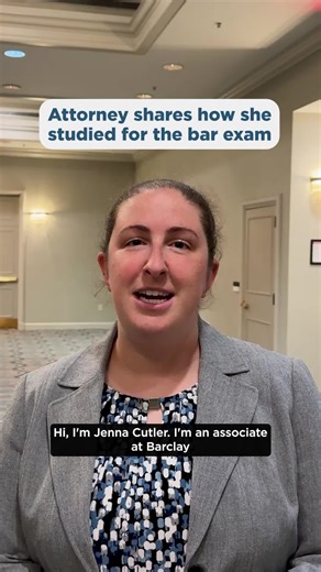Everyone has their own strategy to study for the bar exam, so find what works best for you. Jenna Cutler, associate attorney at Barclay Damon, LLP, shares how she approached bar prep and prioritized her well-being in the process.