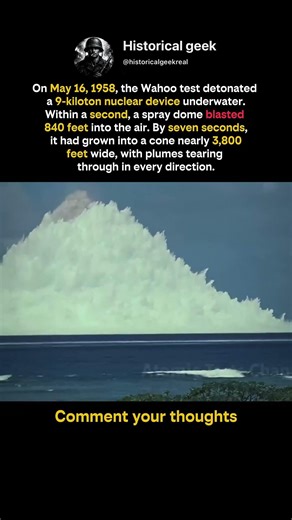 A Nuke Being Detonated Underwater #shorts