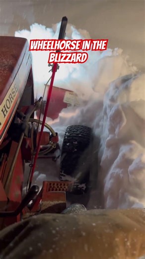 #wheelhorse #blizzard #snowplowing #snow #snowplowing