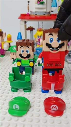 Lego Mario and Luigi power up costume #supermario #mario #nintendo #bowser #supermariobros #shorts