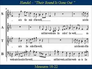 Handel Messiah Part 2 Their Sound Is Gone Out - Soprano