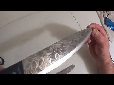 How To Etch Knives with Table Salt and a 9 volt Battery