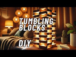 AMAZING Tumbling Tower Blocks DIY | High-End Decor Ideas | Jenga Crafts