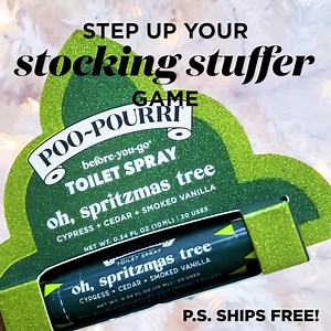 59 reactions · 3 comments | Stocking stuffers don’t have to stink  Stop wasting money on silly gifts they’ll never use ❌ Poo~Pourri costs less than $5, ships for free, has more than 100,000 5-star reviews, and is the gift they’ll ACTUALLY use. Shop the Holiday Glitter Collection today! ⭐️ | Pourri | Facebook