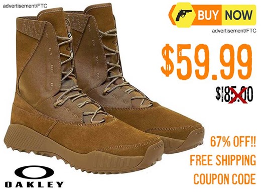 Oakley SI Men’s UA 8″ Elite Assault Boots $59.99 FREE S&H CODE 67% OFF!!