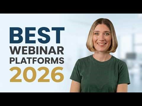 Best Webinar Platforms for Small Business in 2026 (Tested & Compared)