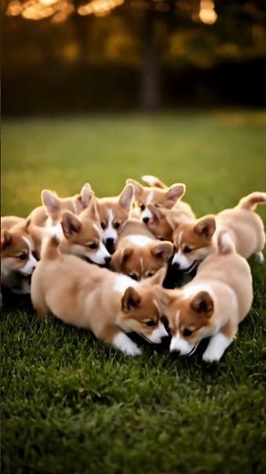 Baby Corgis Playing (Try Not to Smile)