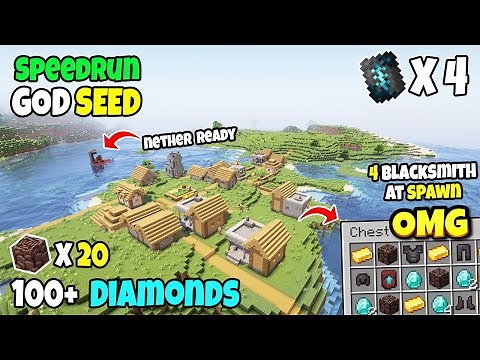 🔥 Best Speedrun (God Seed) For Minecraft 1.21 Bedrock And PE | Seed Minecraft 1.21 | Minecraft Seeds