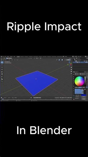 Ripple Impact In Blender (Fast Tutorial)