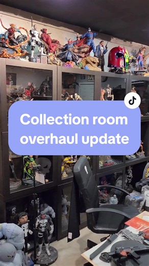 3D printing and collection room update! #3dprinting #3dprinted #collections #cosplay #resinart #fyp #toys #collectibles #marvel #statuecollectors #statues