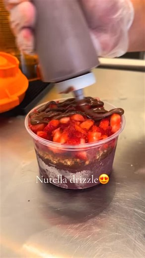 Drizzle goals 😍 #oolabowlshamiltonmill #nutella #whathappinesstasteslike #hamiltonmillga | Oola Bowls Hamilton Mill GA