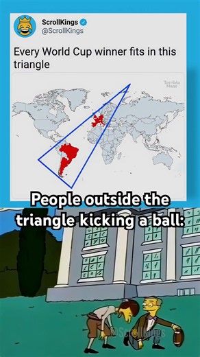 ALL World Cup Winners somehow fit into this triangle ⚽️