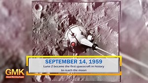 September 14, 1959, matagumpay na nakarating sa buwan ang Soviet Union spacecraft na pinangalanang Luna 2. #TodayInHistory | Good Morning Kuya