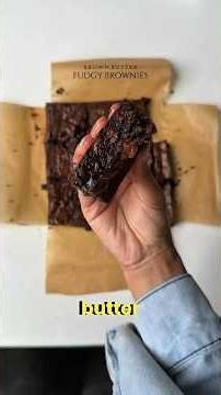 homade 5 star brownie with 2items🤤🍫 #foodshorts #cooking