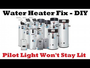 Water Heater Pilot Light Won’t Stay On – Water Heater Fix DIY – Gas Pilot Assembly Replacement