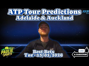 ATP Auckland & Adelaide | Tennis Predictions Today 13/01/2026 | Betting Breakdown #tennis #atp