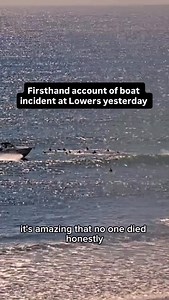 Yesterday at Lowers, surfers were lucky to escape with their lives after a boat ran full throttle through the lineup. Local surfer @brian_weba told Surfline what happened—and why no one was killed. If anyone on the beach captured footage of the incident; please send to local authorities. #surfline #surflinecamrewind | Surfline