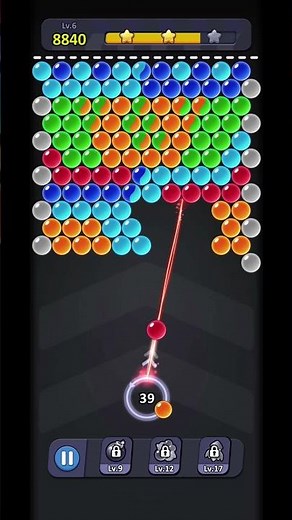 Bubble Shooter Shorts | level complete #Shorts