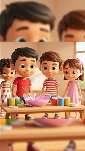 Red + White = Pink 🌸 | Make Pink Color for Kids | Color Mixing with Rafi | Rafi’s World