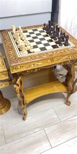 Handmade Chess and Backgammon Table - Etsy