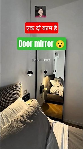 Hidden Mirror Door Design | Modern Ghost Door Idea #shorts #door #mirror