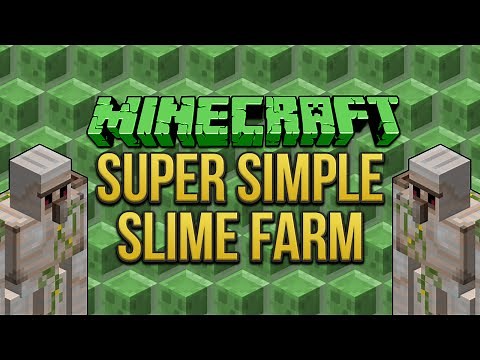 Minecraft: Super Simple Slime Farm (1.8 & 1.9) Tutorial