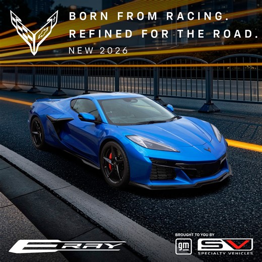 An Electric response, All Wheel Drive V8 Power New 2026 Corvette E-Ray | GM Specialty Vehicles