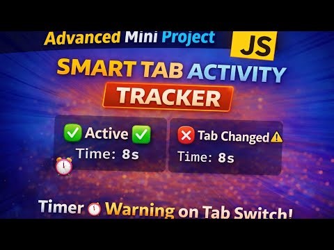 Detect tab switching and track active time using JavaScript.