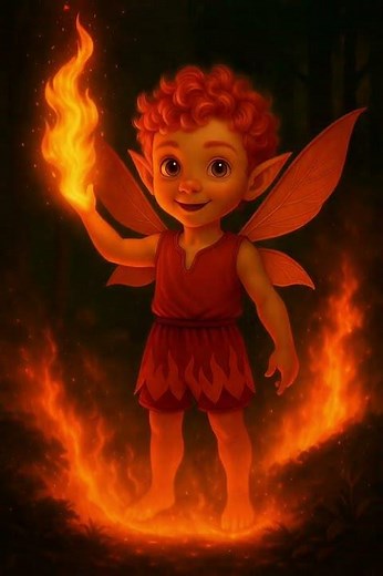 The Fire Fairy of Courage🔥🔥🔥 #shortvideo #ai #fairy #animation #magic #short #fantasy #adventure