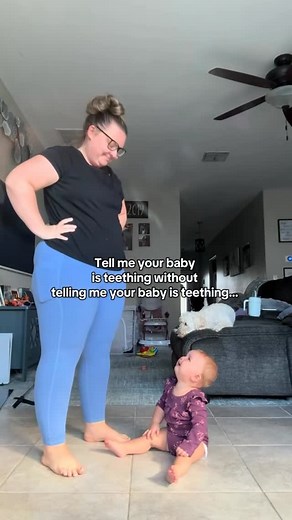 Willow | Real Life Mom Moments  on Instagram: "Comment your favorite teething hack and send help…  #baby #babygirl #teething #teethingbaby #teethingtips #teethingproblems"