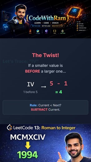 how to convert Roman to integer | LeetCode 13