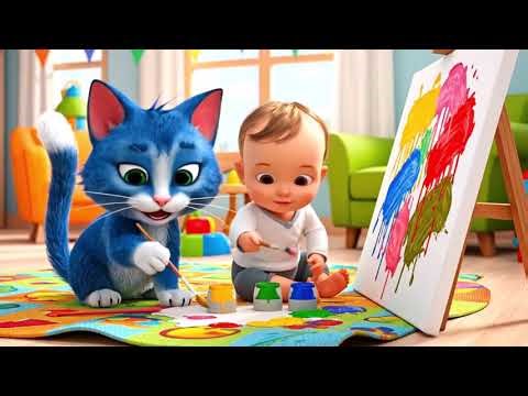 Mèo Con Vẽ Tranh | Nhạc Thiếu Nhi Hoạt Hình Vui Nhộn | Mèo Dưa Leo