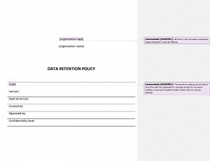 Data Retention Policy [GDPR templates]