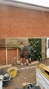 Batten screening with this living wall🙏🏼💚 #screening #gardendesign #landscaping | Fresh Air Landscapes