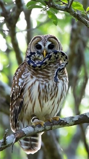 “Owl vs Snake 🐍🦉 | Real Jungle Fight | Who Will Win?”Animal Facts for Kids!”“Smart Owl