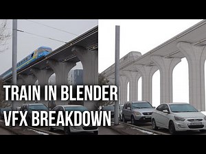 Blender Motion Tracking Train (Cycles, VFX breakdown)