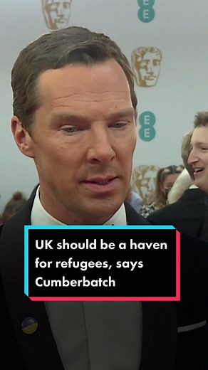 Benedict Cumberbatch Supports Ukrainian Refugees | UK Charity Efforts