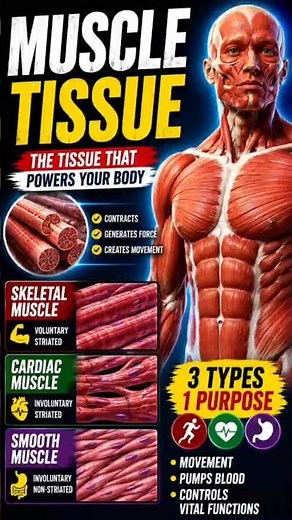 Muscle Tissue Explained | Skeletal, Cardiac & Smooth Muscle | 3D Anatomy
