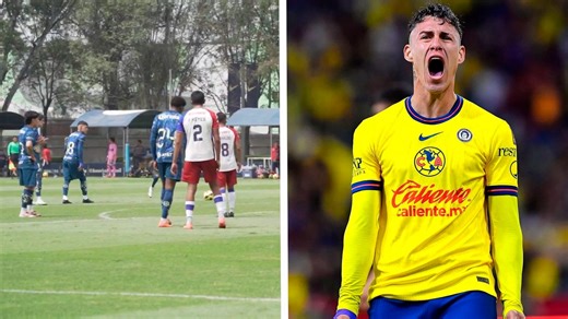 Chicote Calderón anota golazo en el amistoso de América vs Atlante