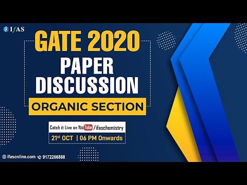 GATE 2020 Organic Chemistry Solutions