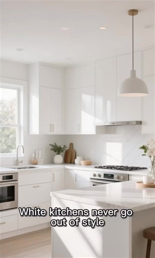 The Timeless Kitchen Aesthetic Everyone Wants 🤍 #interiordesign #kitcheninspo #homedecor