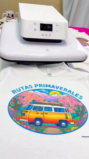 1.5K views | Spring Vibes: Custom T-Shirt Design with Sublimation | DIY Tutorial ✨ | Daisy Multifacetica | Facebook