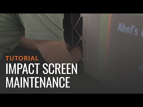 Impact screen maintenance