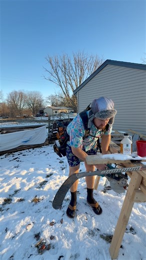 Uphill both ways to work 😂 #construction #tools #carpentry | BAS Renovations