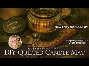 DIY Sew Easy Candle Hot Pad Mat Beginner